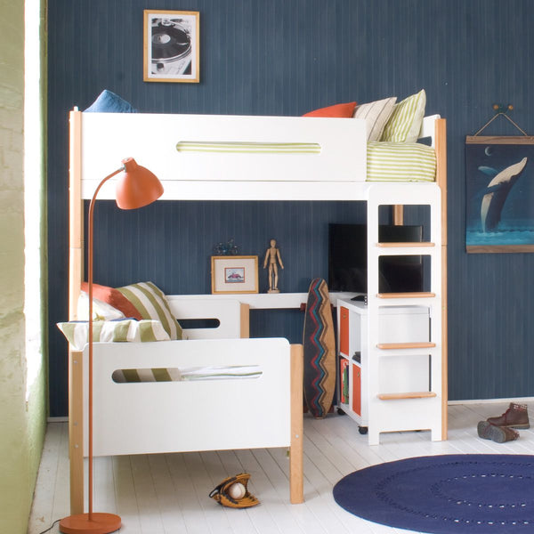Little Folks Edit Loft Bed with Daybed & Storage