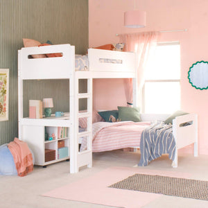 Little Folks Edit Loft Bed with Daybed & Storage