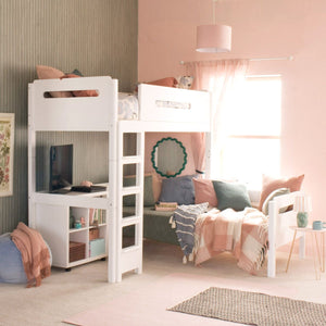 Little Folks Edit Loft Bed with Daybed & Storage