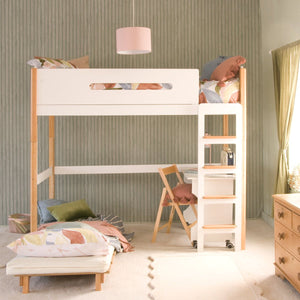 Little Folks Edit Loft Bed with Desk and Futon Chairbed