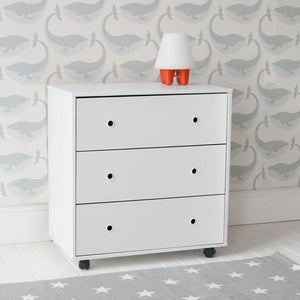 Little Folks Furniture CUBIX Mid Sleeper with Chest of Drawers, Bookcase & Desk