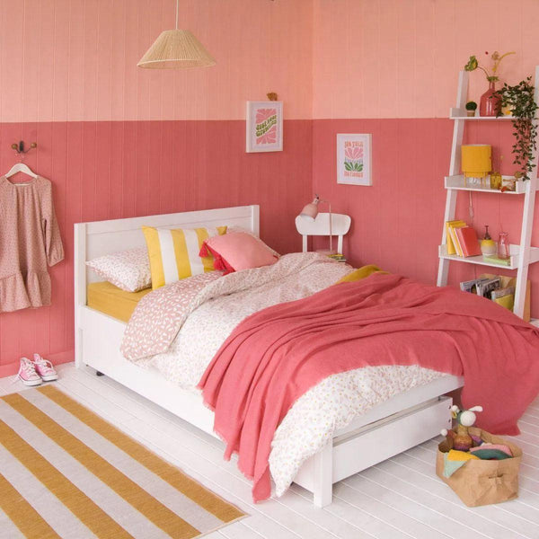 Little Folks Furniture Classic Small Double Bed with Sleepover Trundle