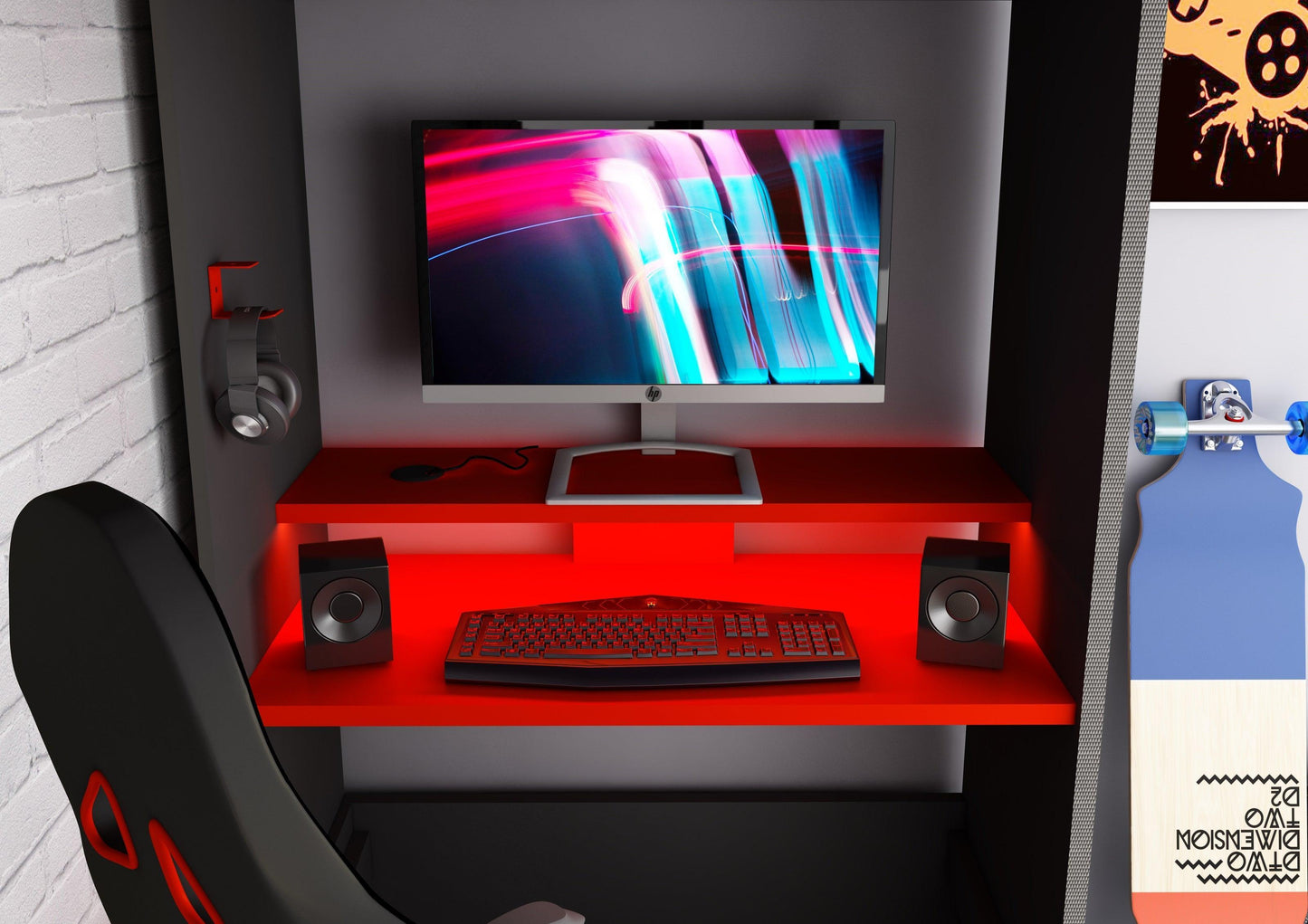 The Loft Pod Gaming Single Bed - Millie & Jones