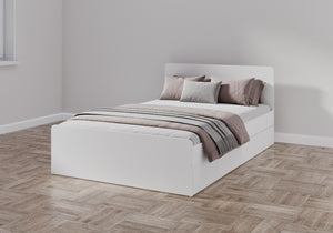 Logan Small Double White Bed