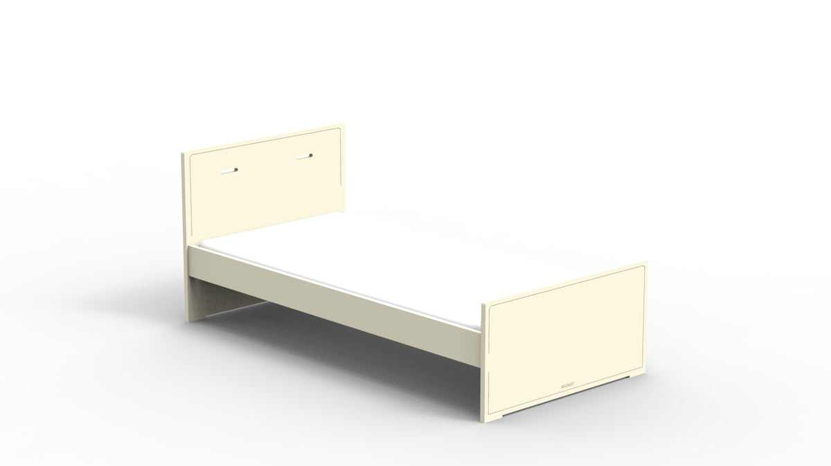 Mathy by Bols Madaket Bed in Beige Ivory