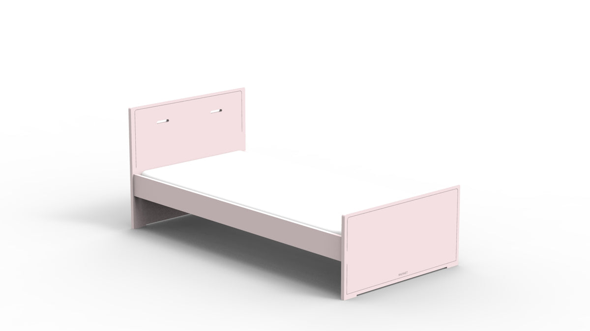 Mathy by Bols Madaket Bed in Powder Pink