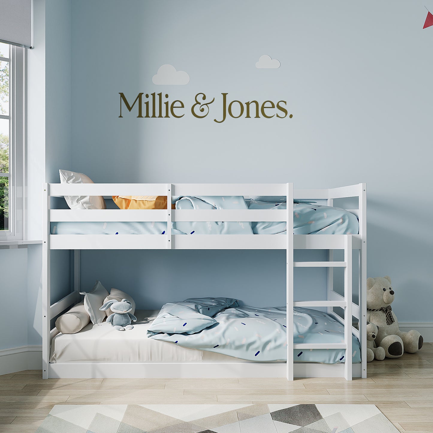 Amelia Low Wooden Bunk Bed