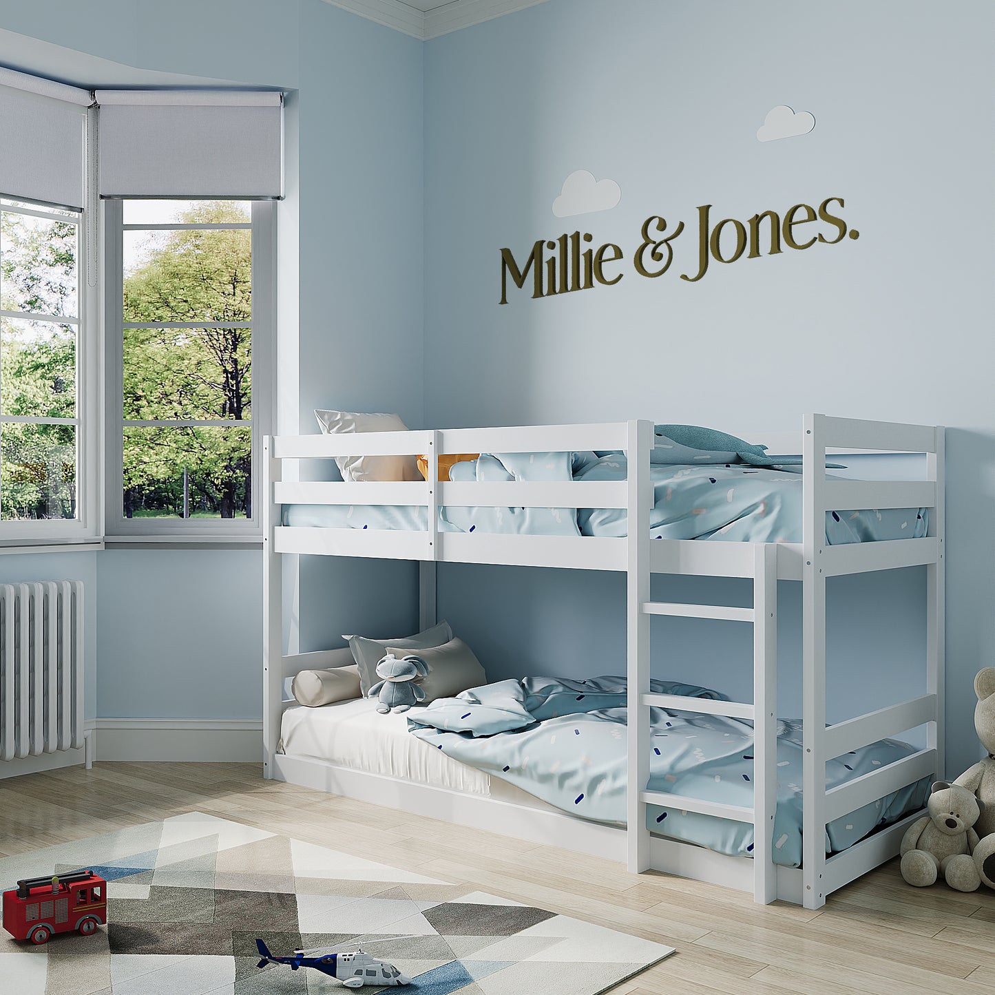 Amelia Low Wooden Bunk Bed