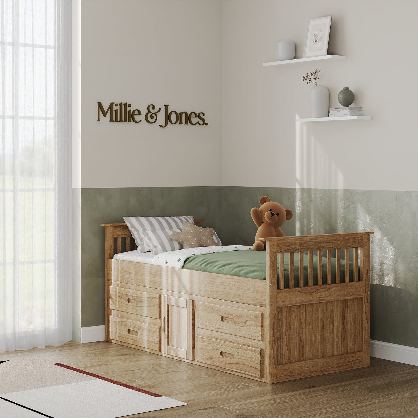 Emily Single Storage Cabin Bed