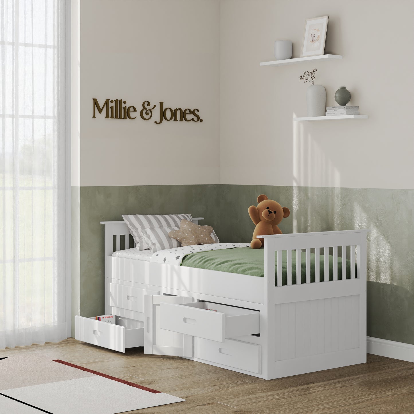 Emily Single Storage Cabin Bed