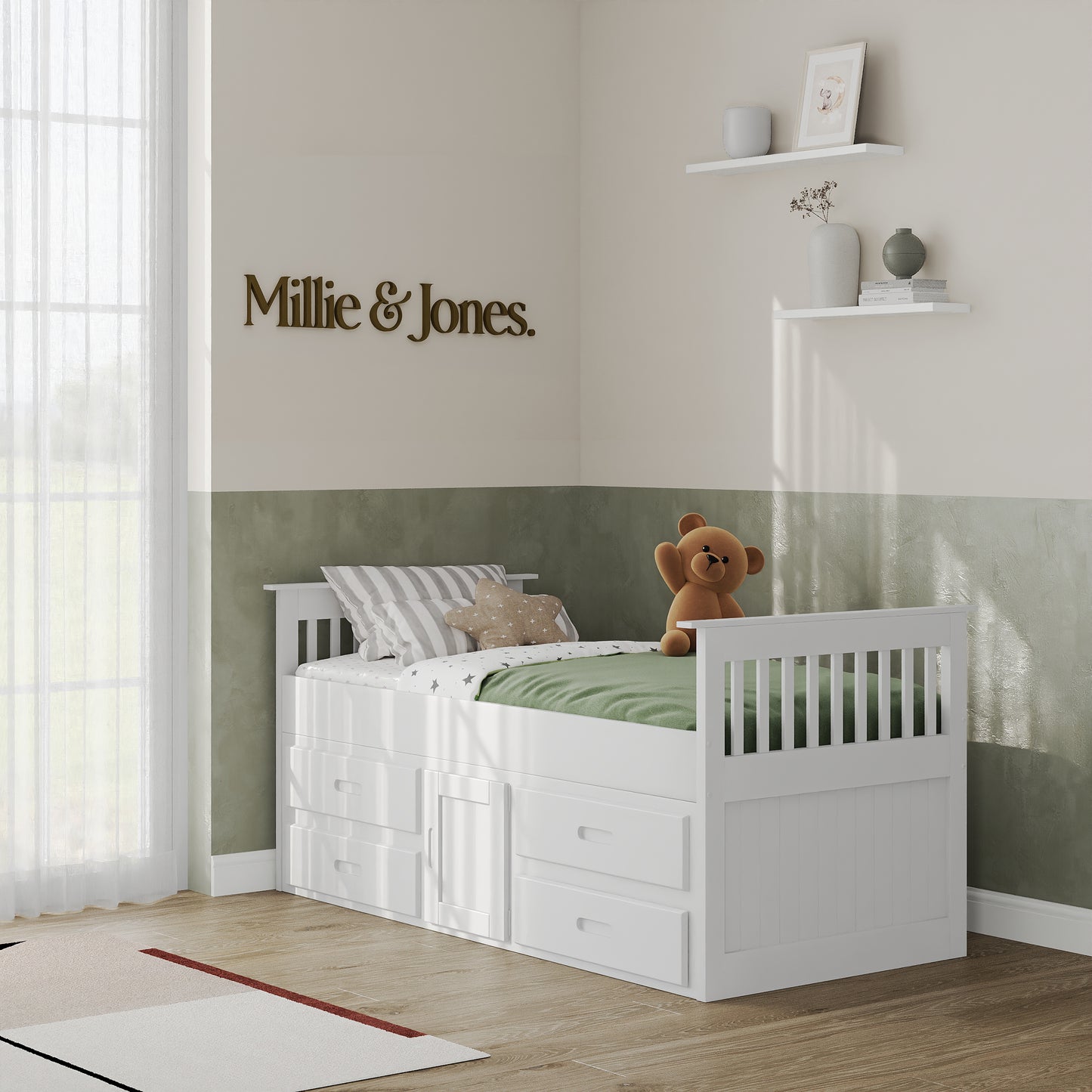 Emily Single Storage Cabin Bed