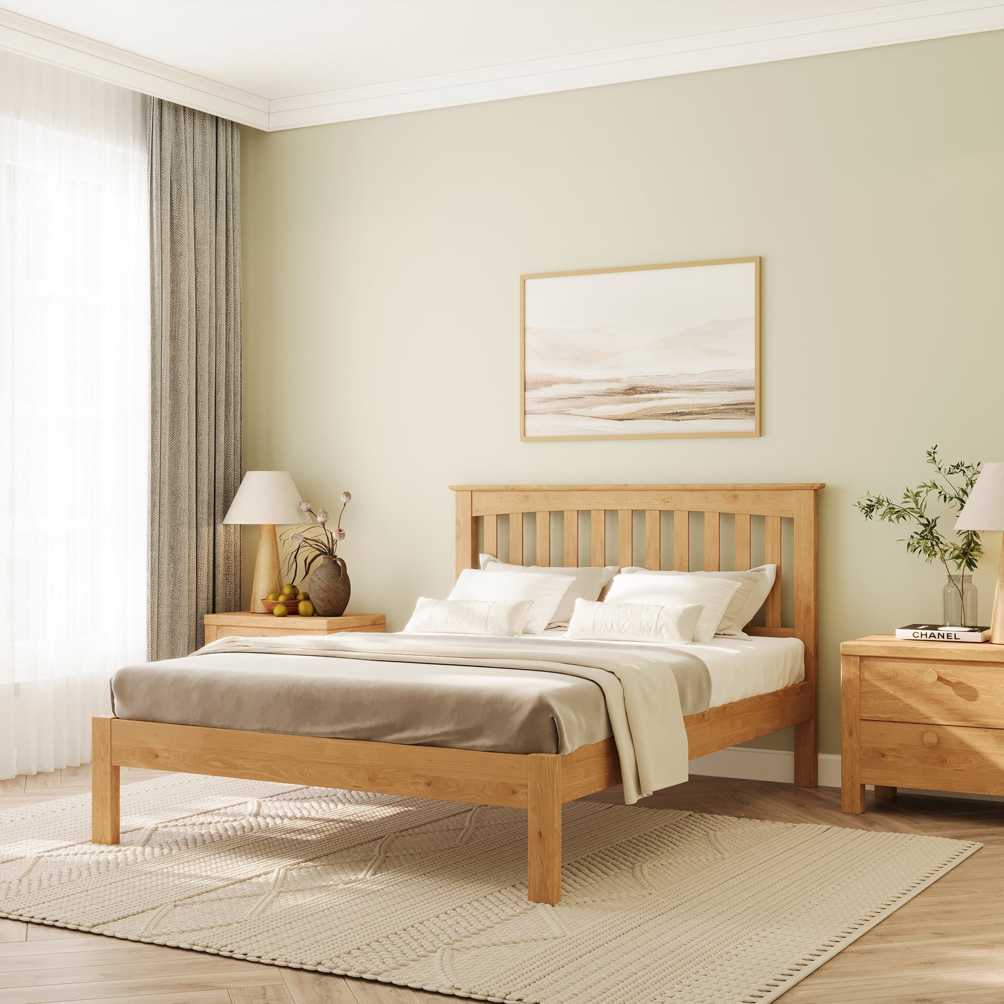 Henley Solid Oak Bed