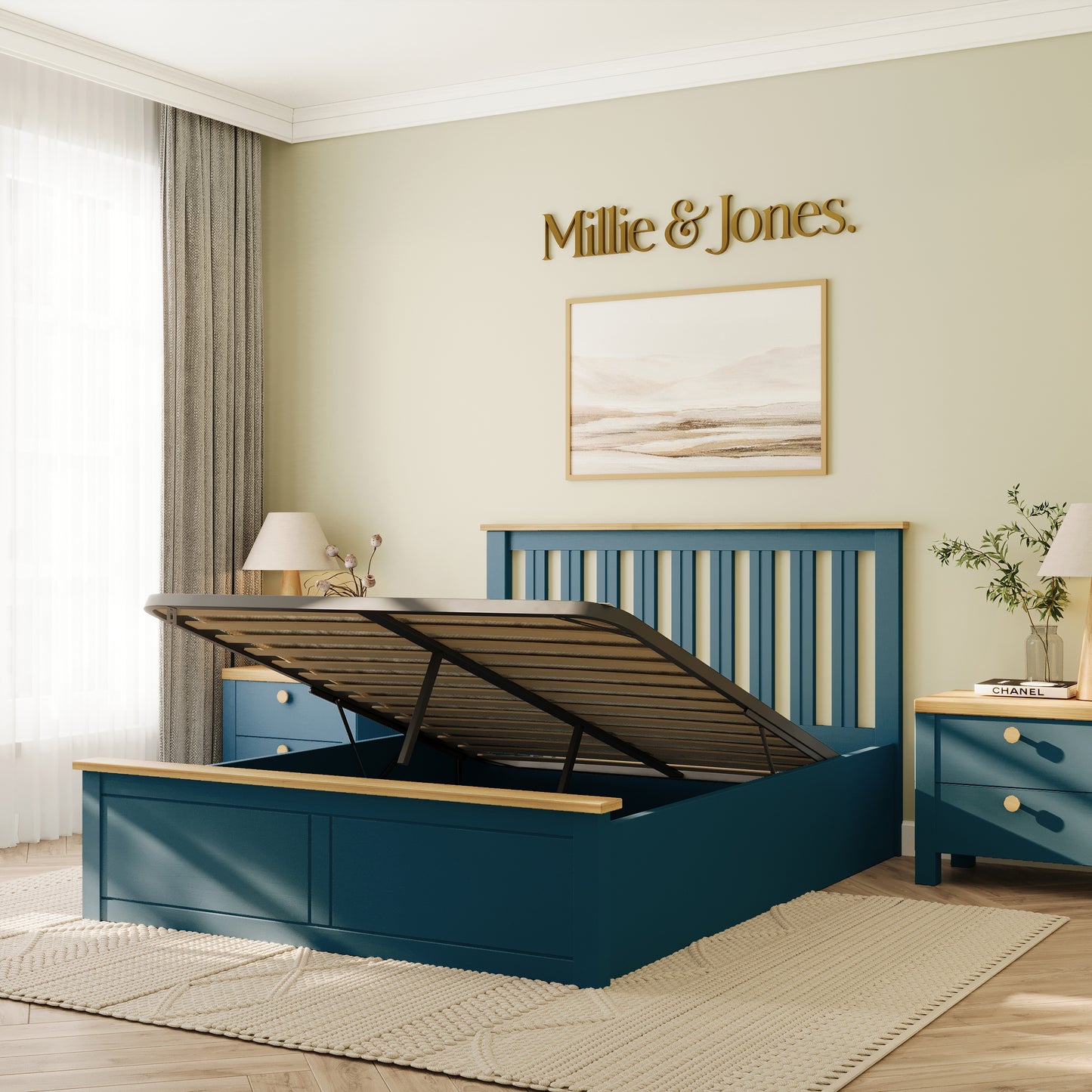 Solis Ottoman Double Bed