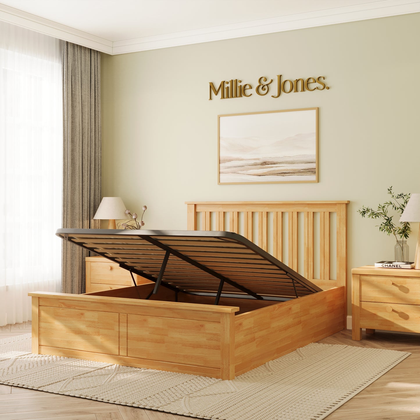 Solis Ottoman Double Bed
