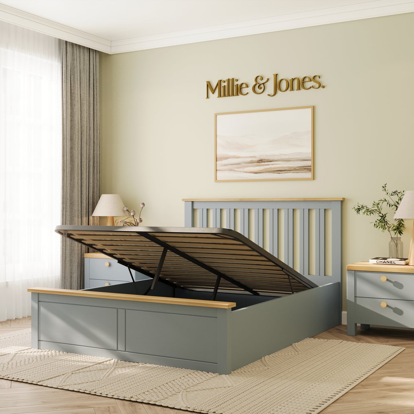 Solis Ottoman Double Bed