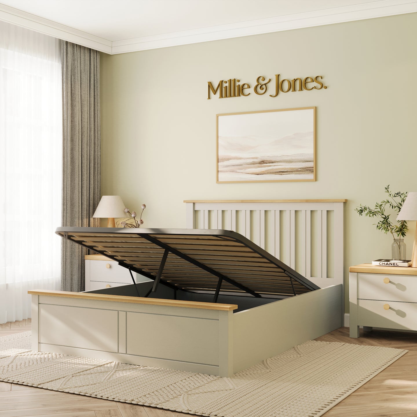 Solis Ottoman Double Bed