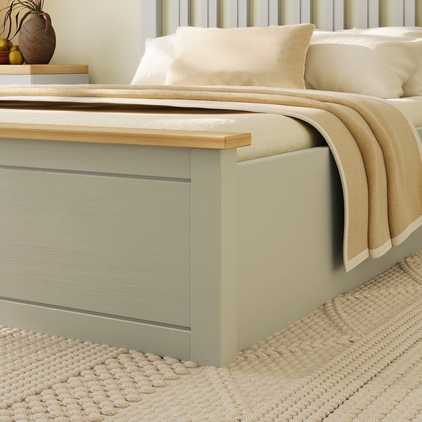 Solis Ottoman Double Bed
