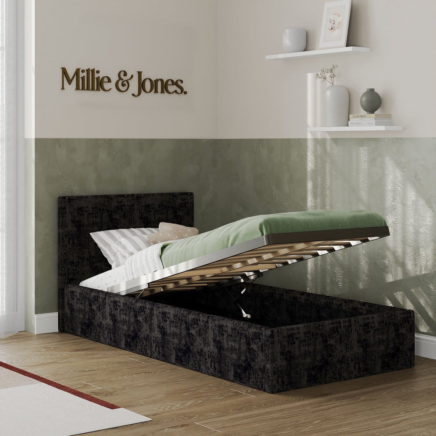Verona Single Ottoman Bed