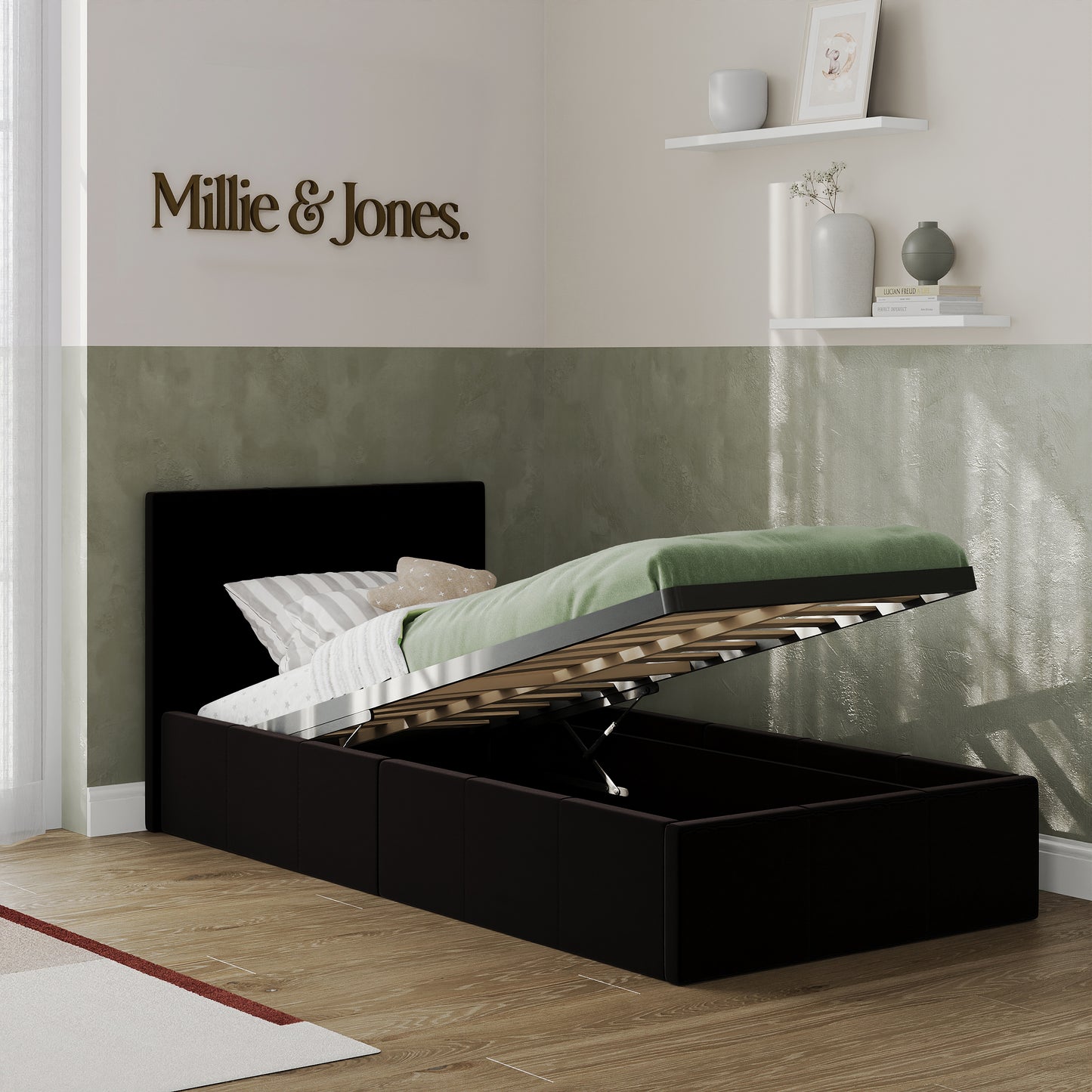 Verona Single Ottoman Bed