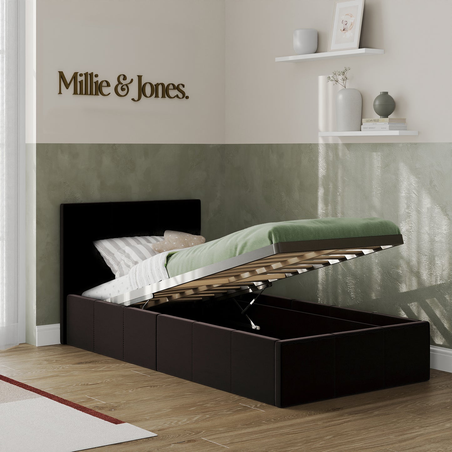 Verona Single Ottoman Bed