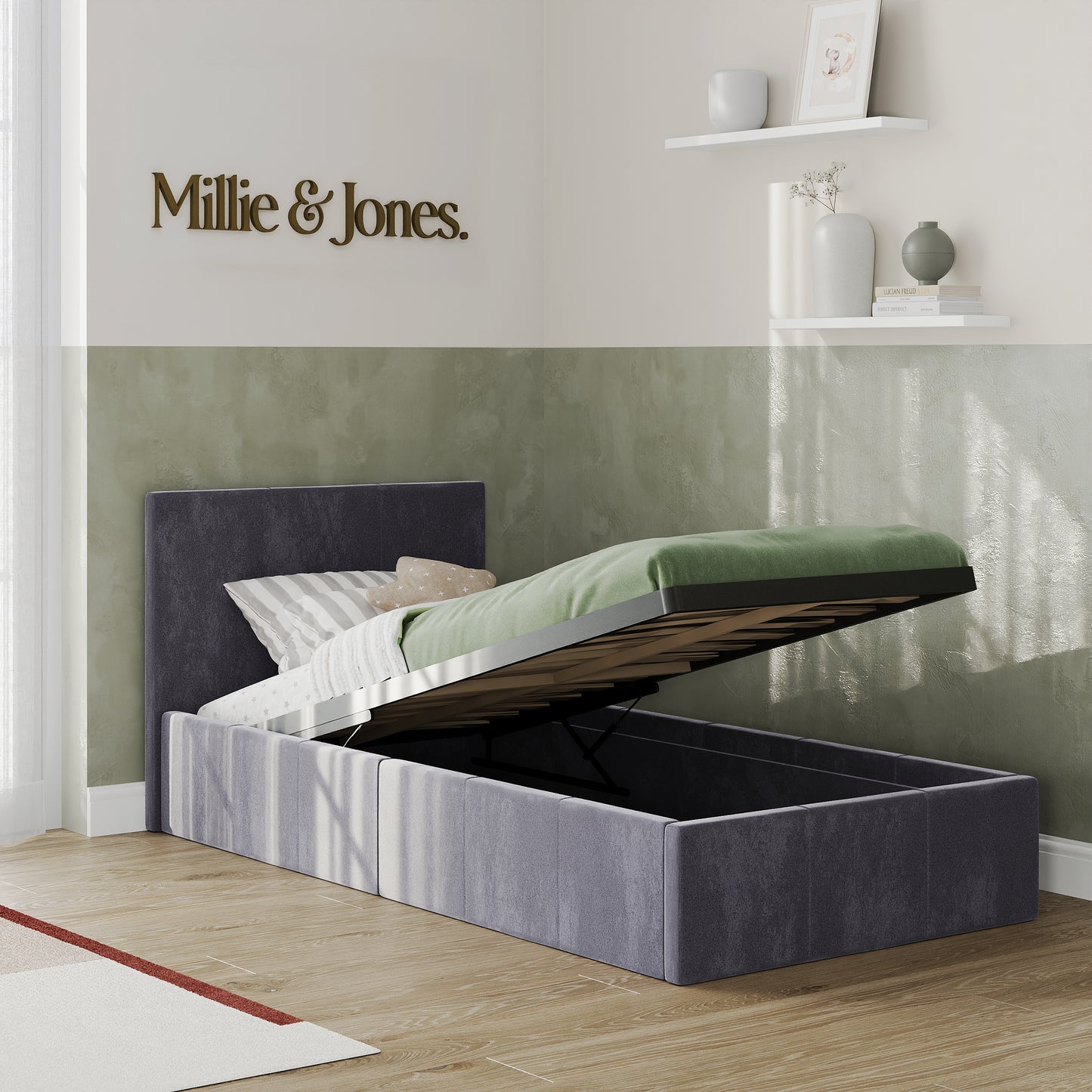 Verona Single Ottoman Bed