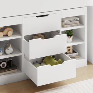 Marcus Mid Sleeper Bed with Desk & Storage