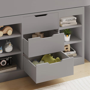 Marcus Mid Sleeper Bed with Desk & Storage