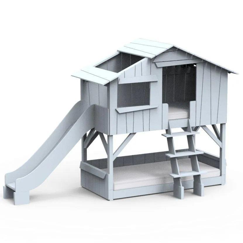 Mathy By Bols Treehouse Bunk Bed with Slide