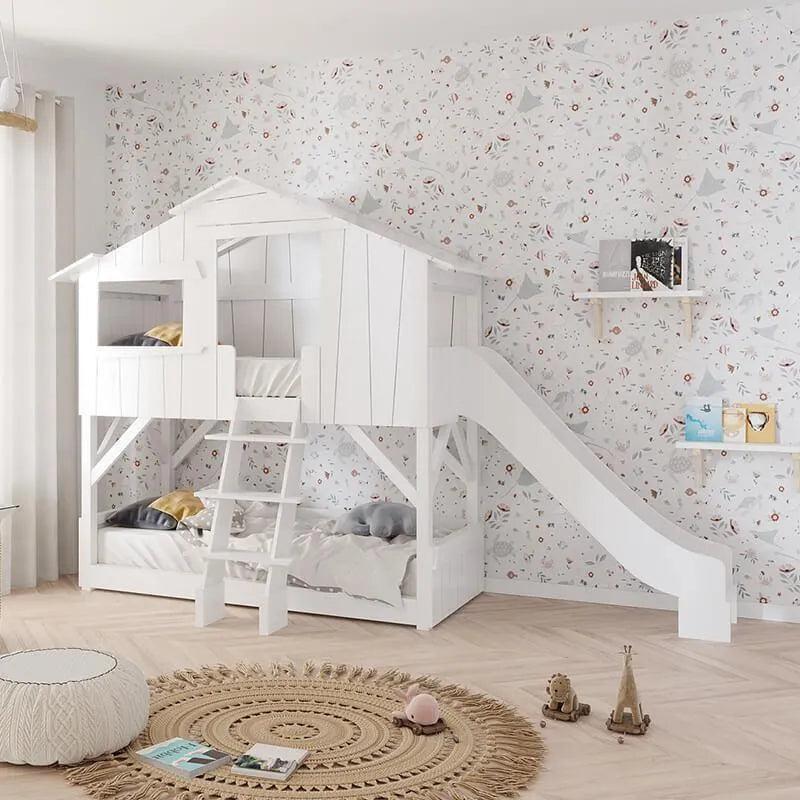 Mathy By Bols Treehouse Bunk Bed with Slide