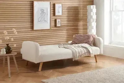 Micah Sofa Bed Boucle White