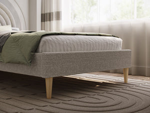 Mila Boucle Fabric Single Bed