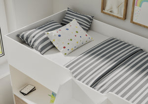 Mini Highsleeper with Wardrobe, Desk & Drawers