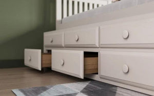 Montana White Guest Bed with Trundle