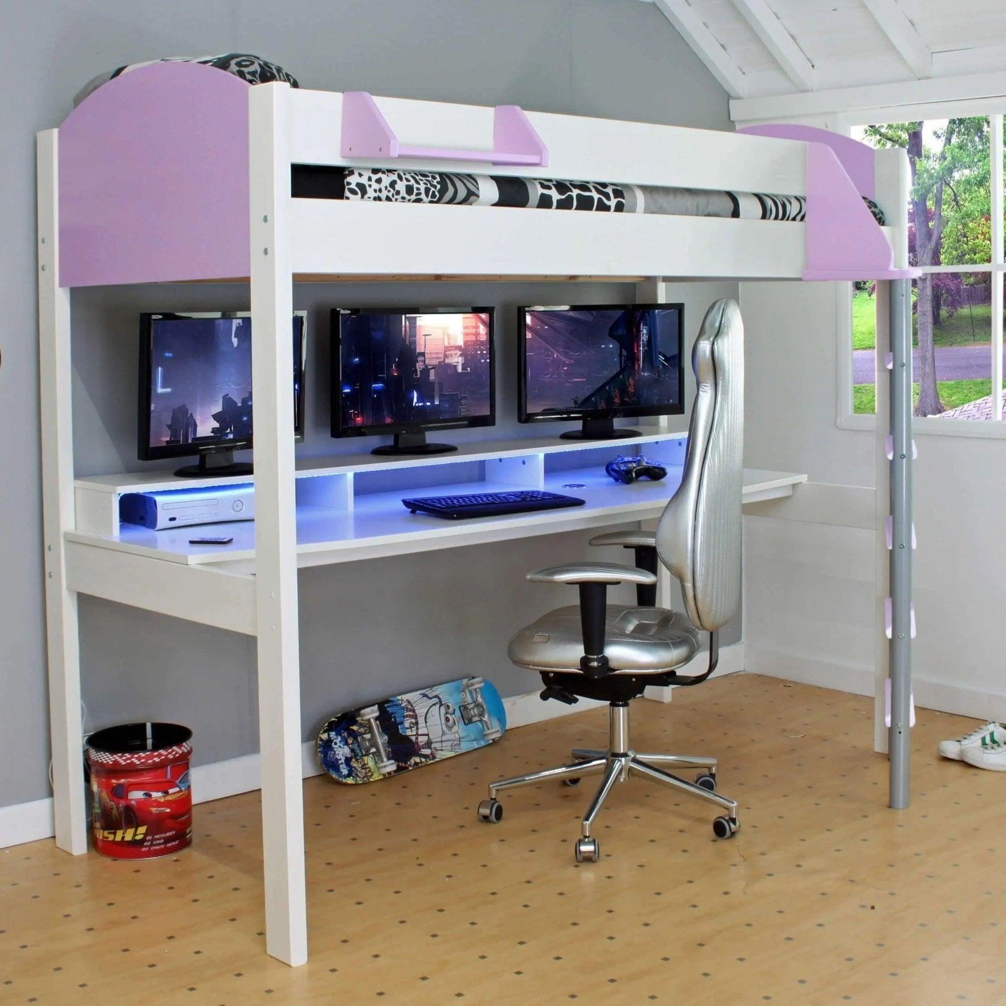 noah-console-gaming-high-sleeper-bed-with-bed-frame-only