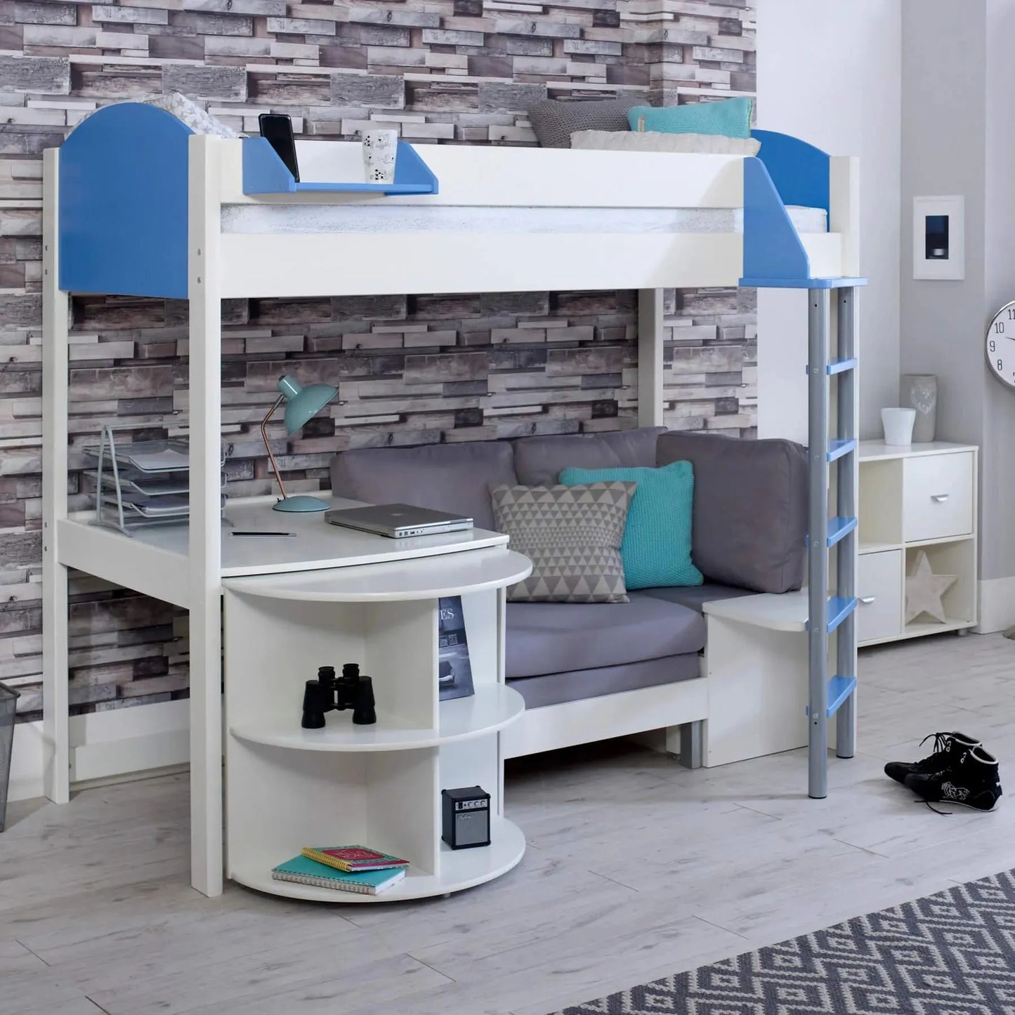 Noah High Sleeper Bed + Thuka Pocket Sprung Mattress Bundle