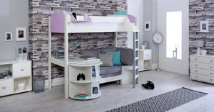 Noah High Sleeper Bed + Thuka Pocket Sprung Mattress Bundle