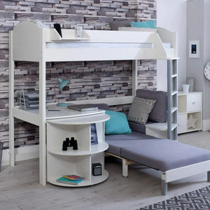 Noah High Sleeper Bed + Thuka Pocket Sprung Mattress Bundle