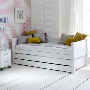 Nordic Daybed with Trundle Pull & Drawers