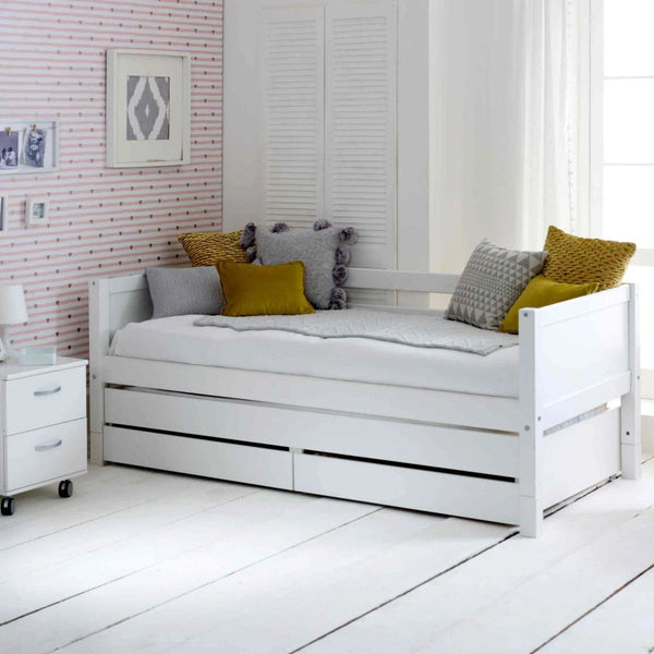 Nordic Daybed with Trundle Pull & Drawers