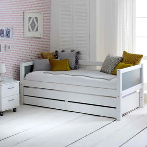 Nordic Daybed with Trundle Pull & Drawers