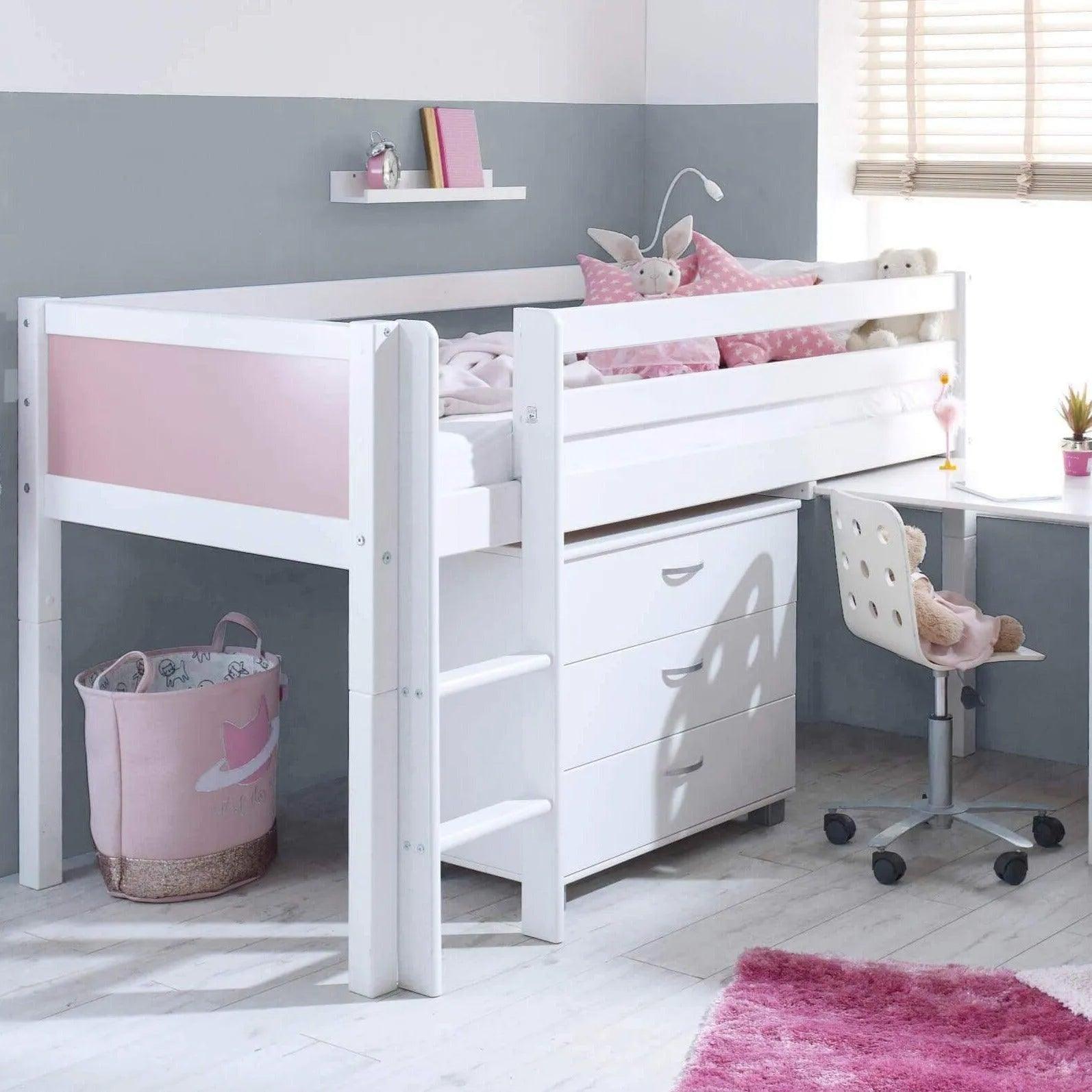 nordic-mid-sleeper-bed-with-desk-optional-drawers-bookshelf