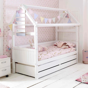 Nordic Playhouse Bed with Optional Trundle & Storage Drawers