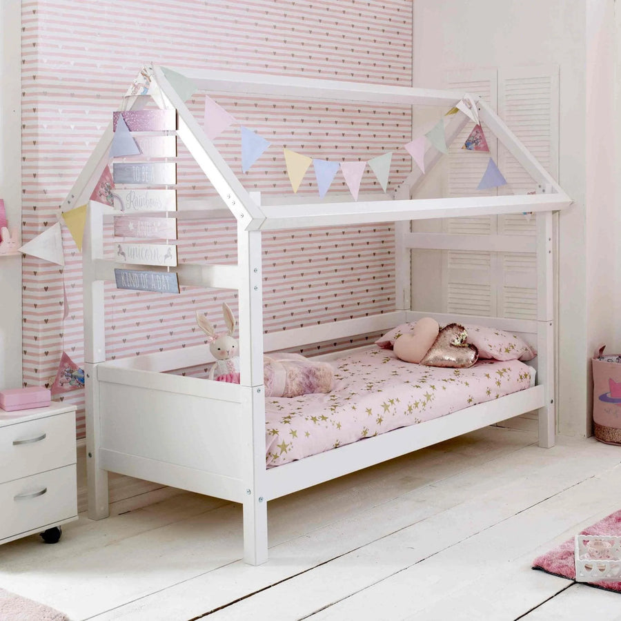 Nordic Playhouse Bed with Optional Trundle & Storage Drawers
