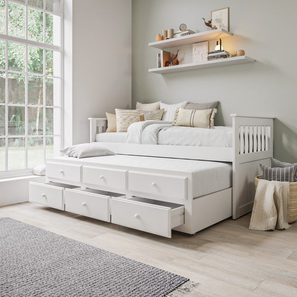 Henry Single Trundle Bed with Drawers