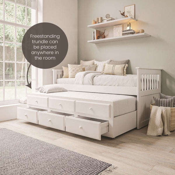 Henry Single Trundle Bed with Drawers