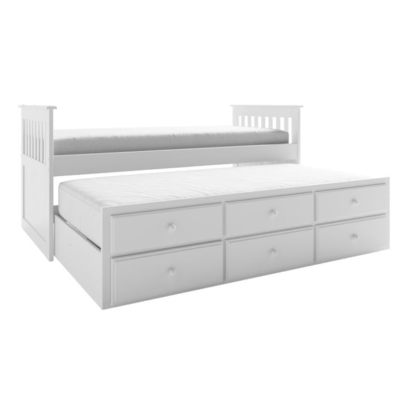 Henry Single Trundle Bed with Drawers