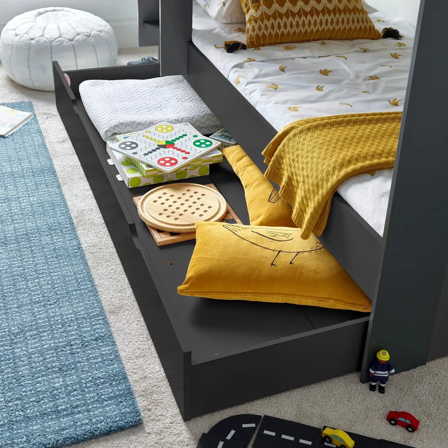 Oliver Storage Bunk Bed + 2 x Pocket Sprung Mattresses Bundle