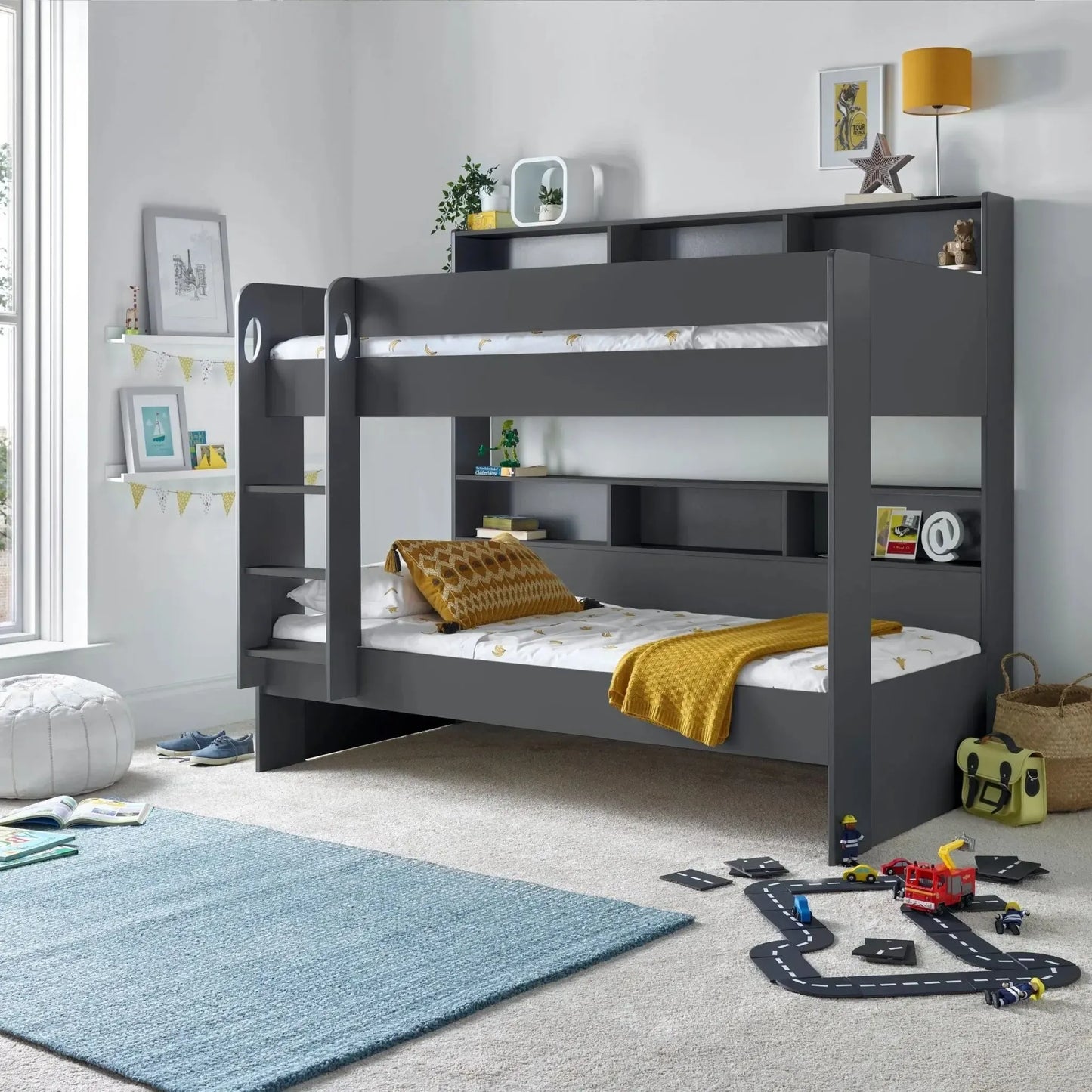 Oliver Storage Bunk Bed + 2 x Pocket Sprung Mattresses Bundle