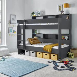 Oliver Storage Bunk Bed + 2 x Pocket Sprung Mattresses Bundle