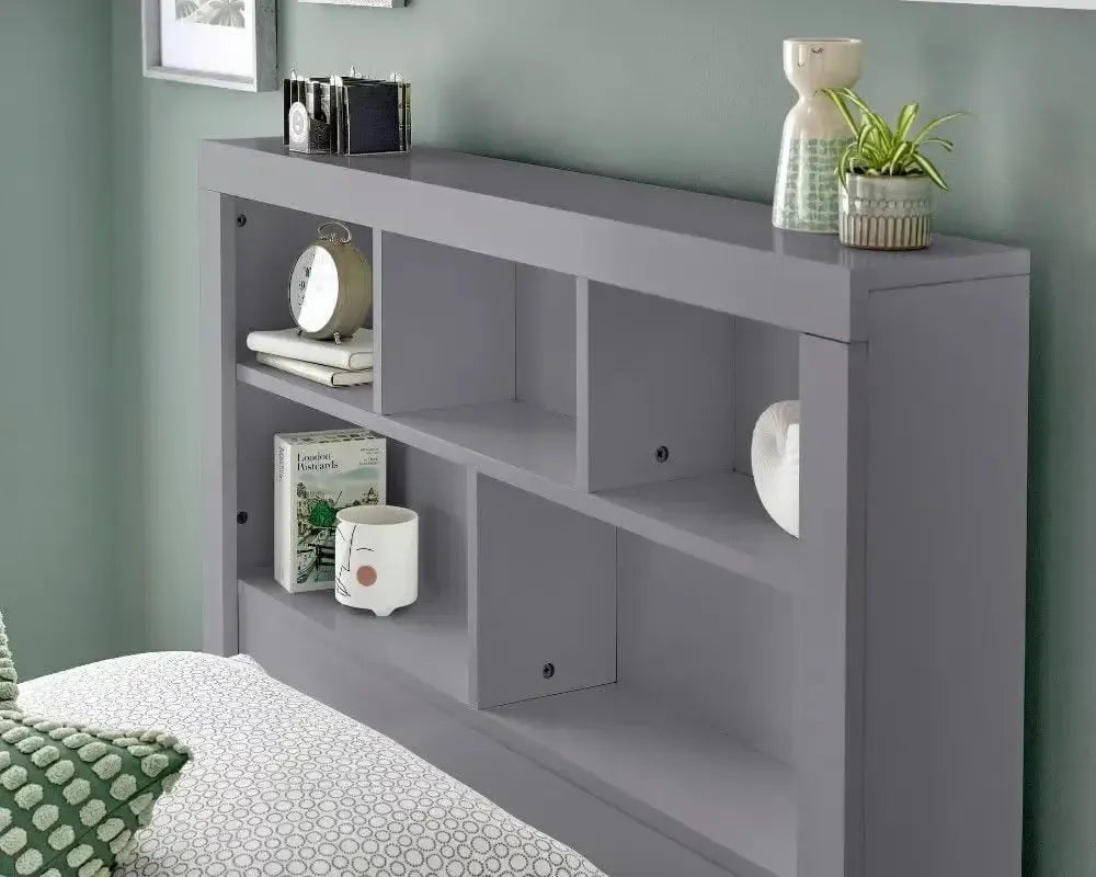 Oscar Wooden Bookcase Ottoman Bed